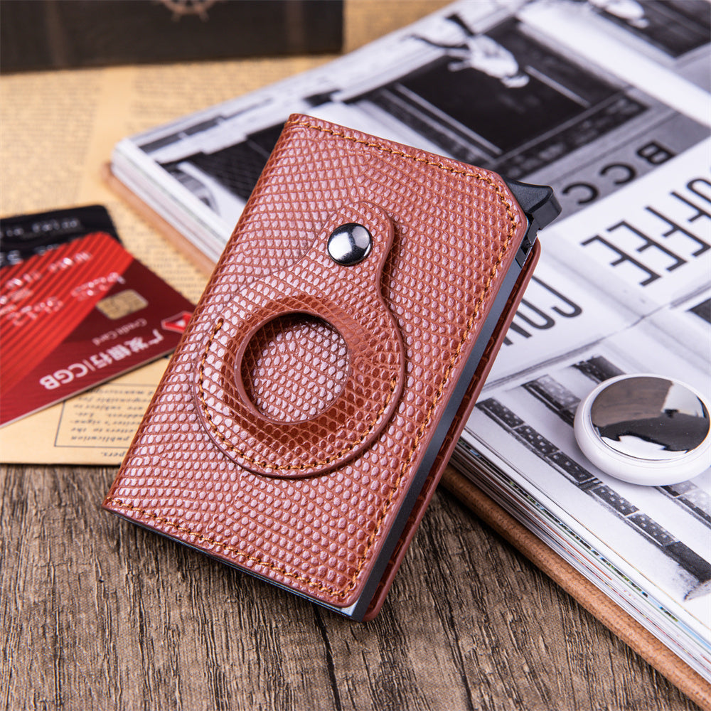 Men’s Anti-Theft Swipe Card Holder with Tracker Hole - ShreeBliss