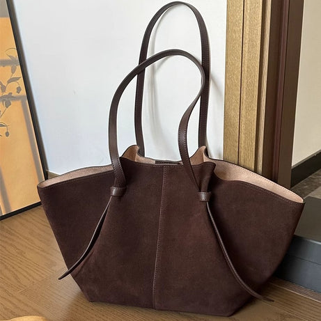 Women's Suede Frosted Tote Bag – ShreeBliss