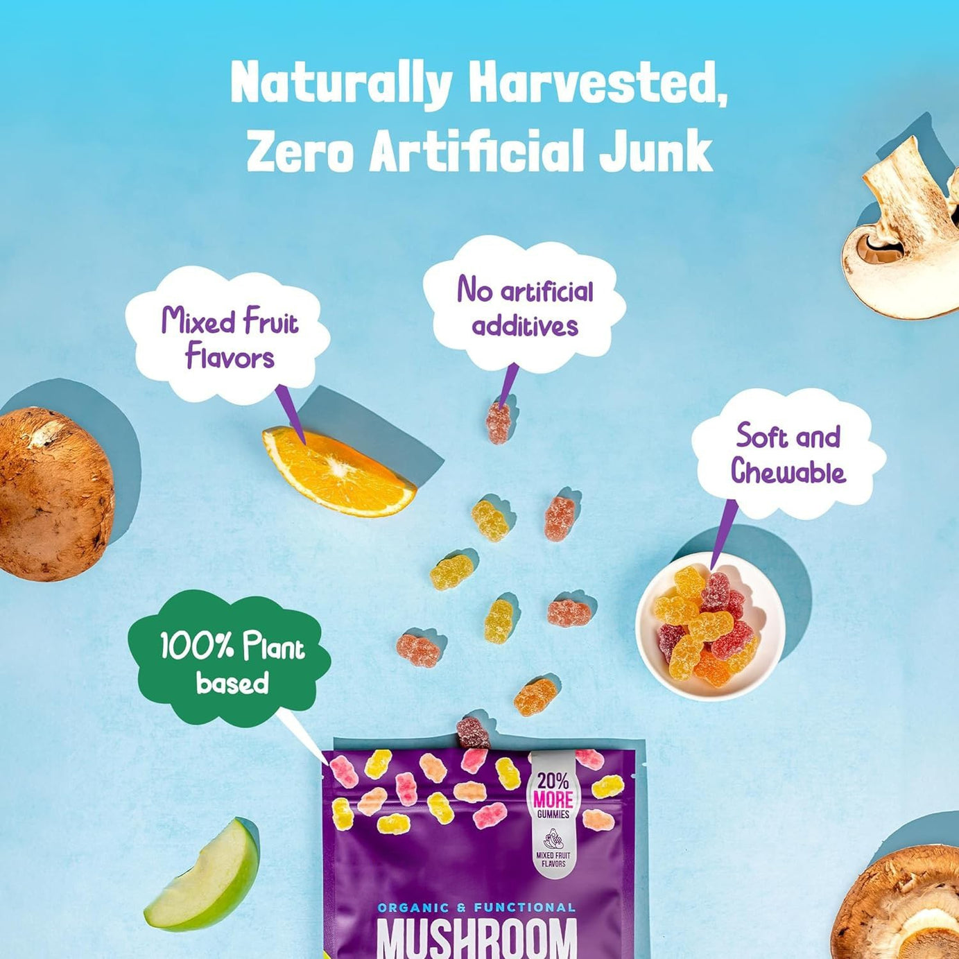 Mushroom Supplement Gummies - ShreeBliss