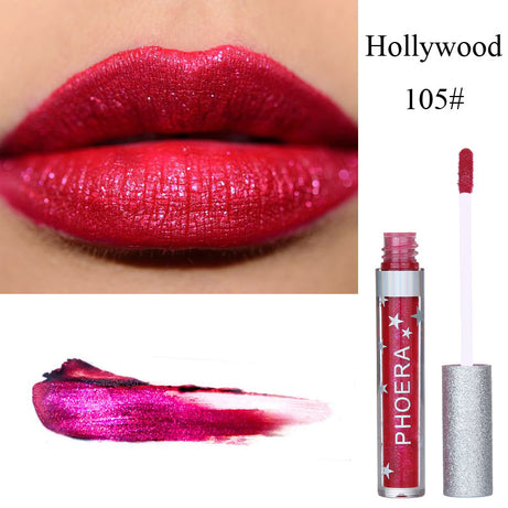 Candy Color Lip Gloss Waterproof Glitter Lipstick - ShreeBliss