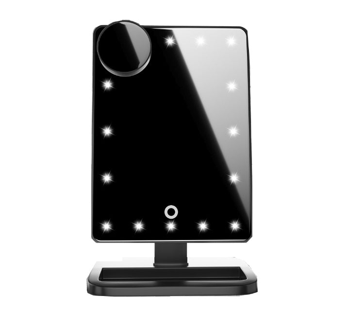 Touch Screen Makeup Mirror with Bluetooth Speaker & 10X Magnification - ShreeBliss