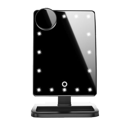 Touch Screen Makeup Mirror with Bluetooth Speaker & 10X Magnification - ShreeBliss