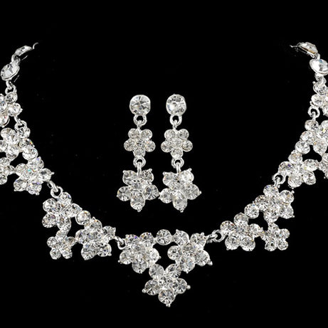 Korean Crystal Bridal Jewelry Set – ShreeBliss
