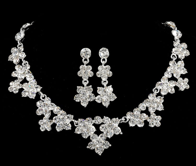 Korean Crystal Bridal Jewelry Set – ShreeBliss