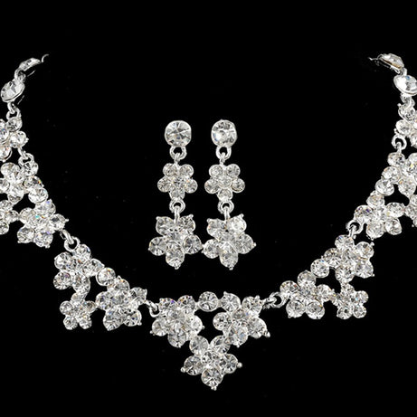Korean Crystal Bridal Jewelry Set – ShreeBliss
