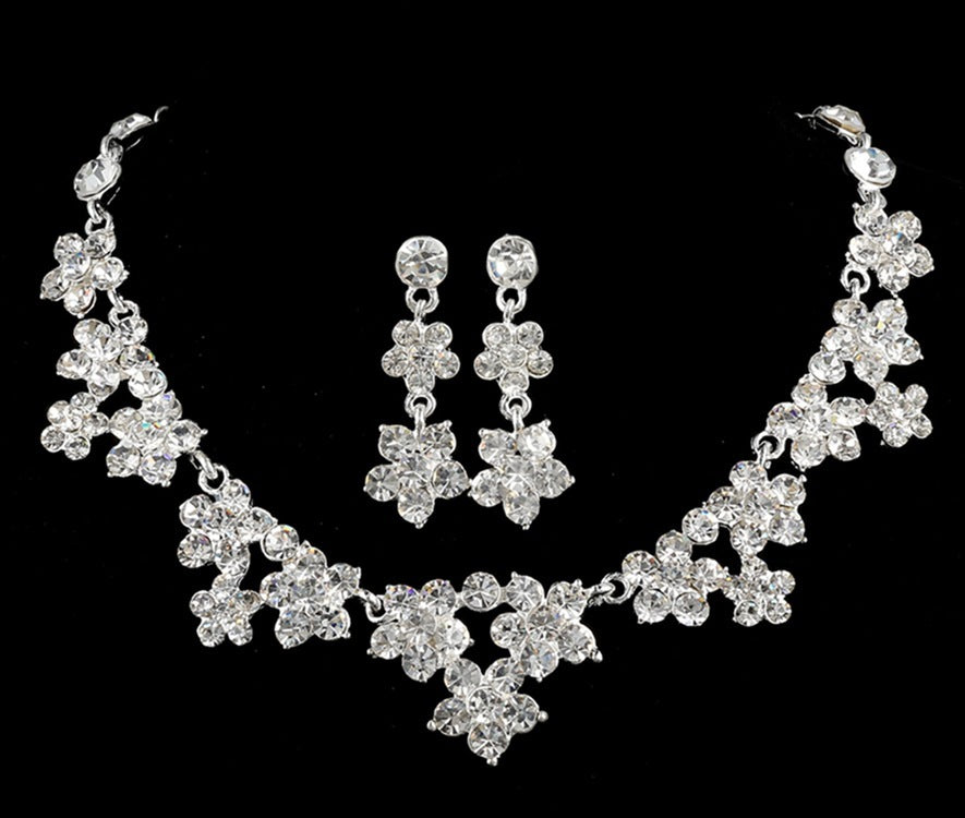 Korean Crystal Bridal Jewelry Set – ShreeBliss