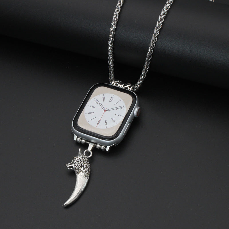 Watch Necklace with Feather Strap - ShreeBliss