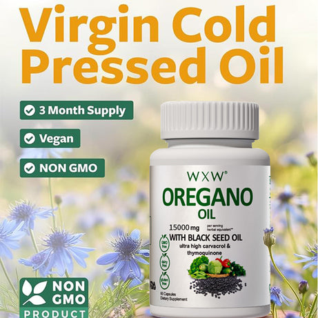 Black Seed Oil Capsules 60 Count - Natural Immune & Skin Support - ShreeBliss