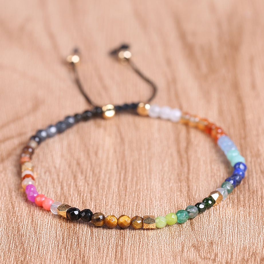 12 Constellations Seven Chakras Colored Stone Bracelet – ShreeBliss