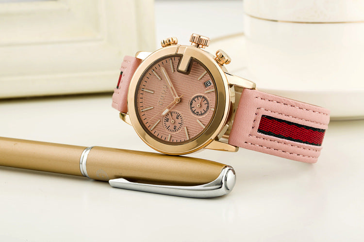 Small Dial Ladies Calendar Belt Watch - ShreeBliss