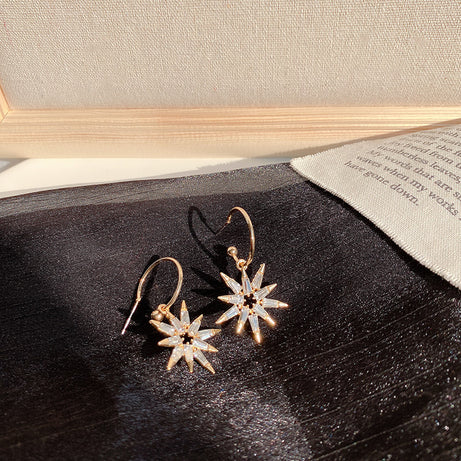 Shining SUNFLOWER Light Luxury Zircon Earrings – ShreeBliss