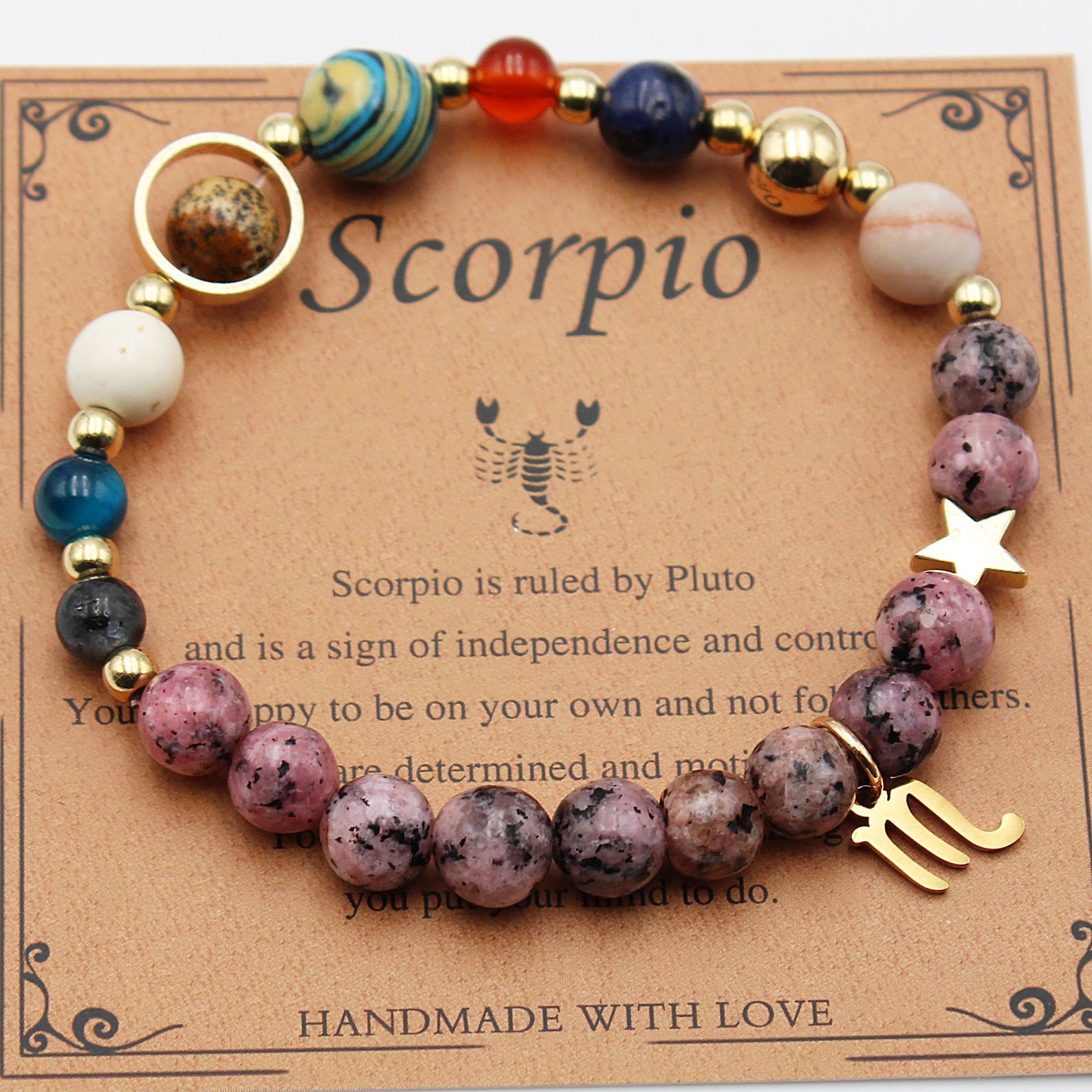 Eight Planets 12 Constellation Bracelet Natural Stone – ShreeBliss