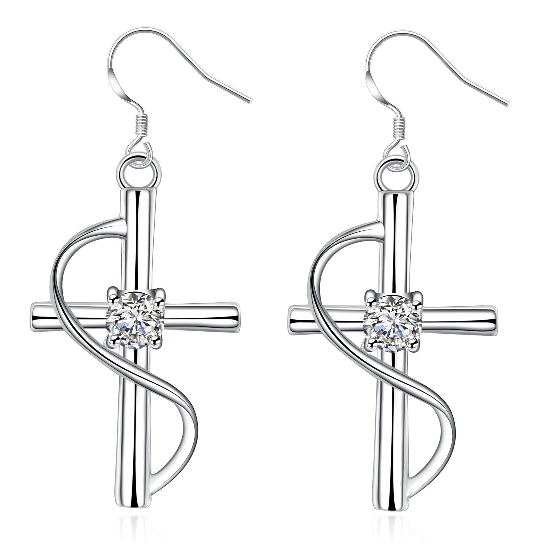 New Cross-border Popular Elongated Cross Earrings – ShreeBliss