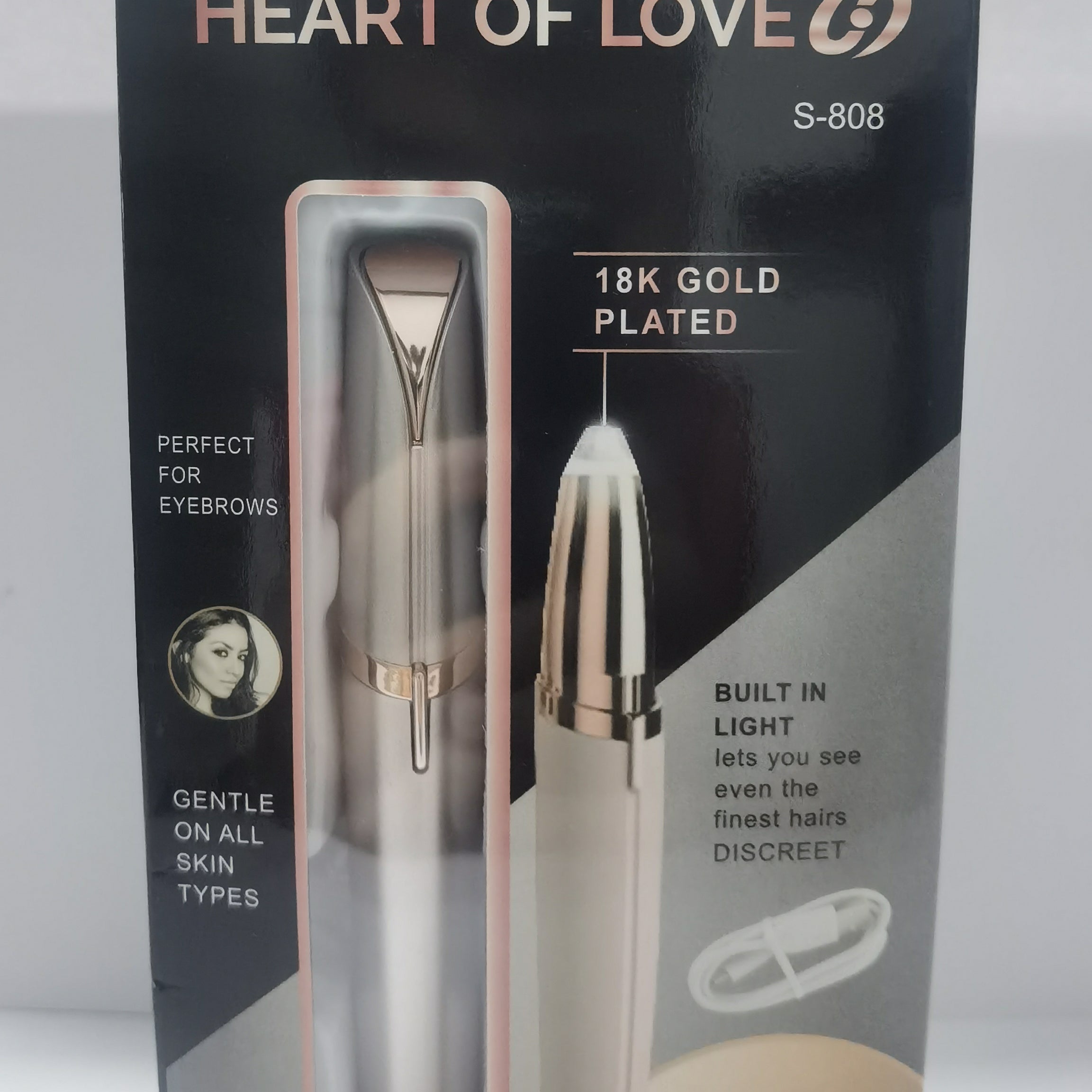 Mini Electric Eyebrow Trimmer & Hair Remover with LED Light - ShreeBliss