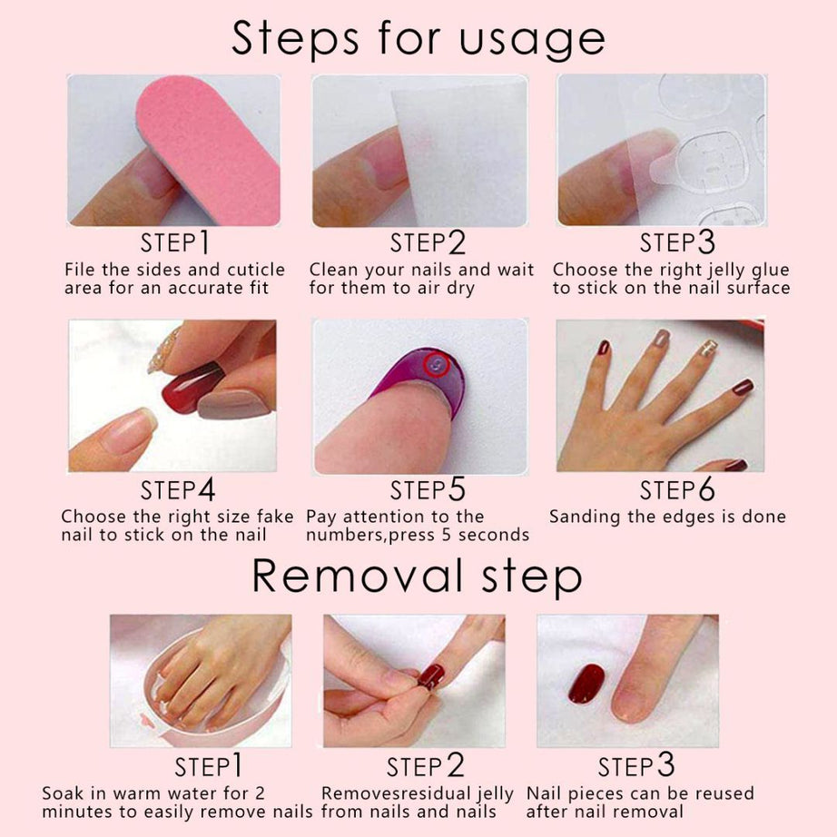 L-3 Matte Nails (24 Pieces) - ShreeBliss