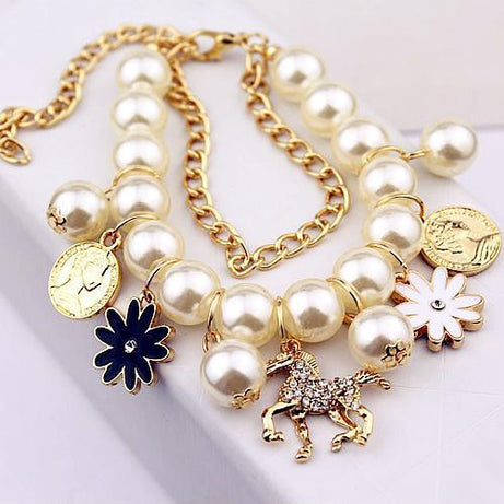 Pearl Flower Bracelet Jewelry - ShreeBliss