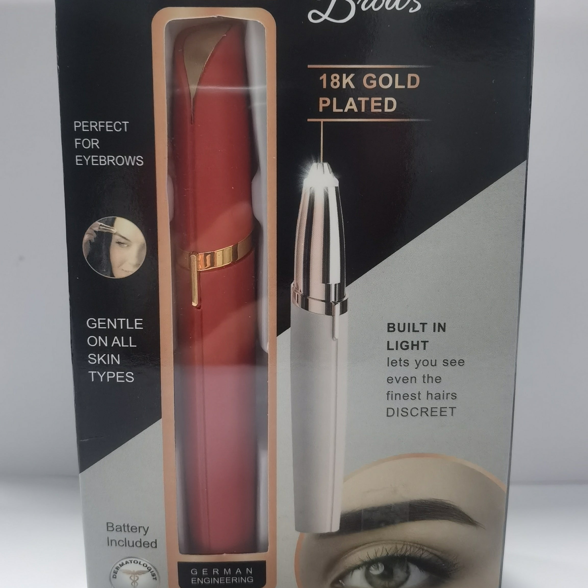 Mini Electric Eyebrow Trimmer & Hair Remover with LED Light - ShreeBliss