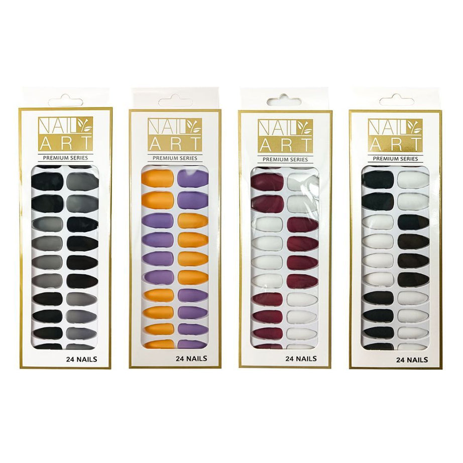 L-3 Matte Nails (24 Pieces) - ShreeBliss