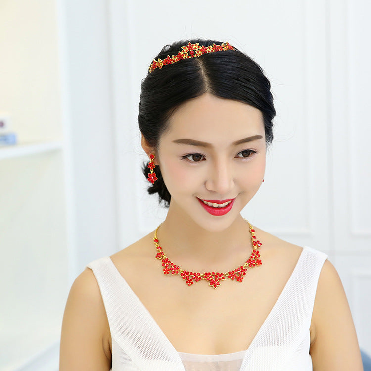 Korean Crystal Bridal Jewelry Set – ShreeBliss