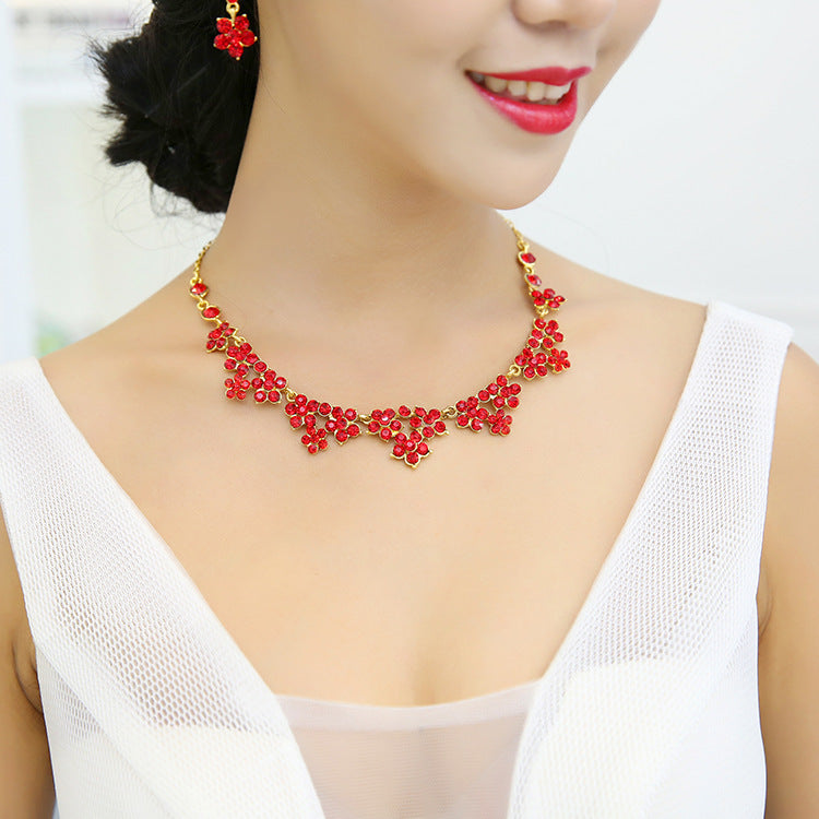 Korean Crystal Bridal Jewelry Set – ShreeBliss