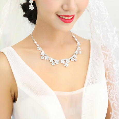 Korean Crystal Bridal Jewelry Set – ShreeBliss