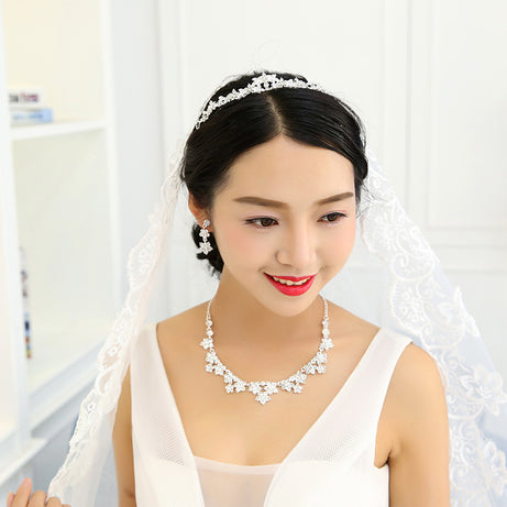 Korean Crystal Bridal Jewelry Set – ShreeBliss