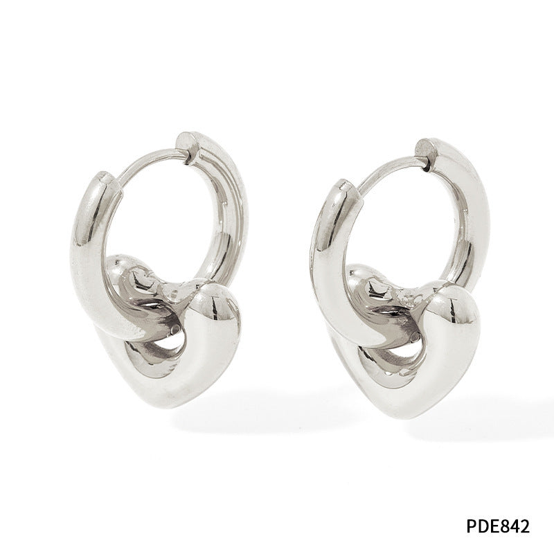 XINGX Earrings Stainless Steel Glossy Earrings - ShreeBliss