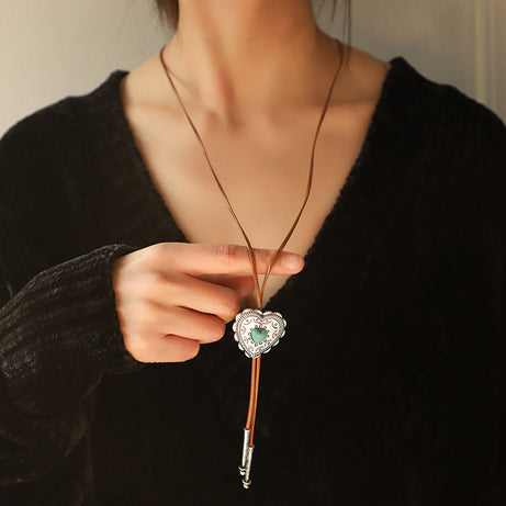 European Retro Turquoise Cross Necklace – ShreeBliss