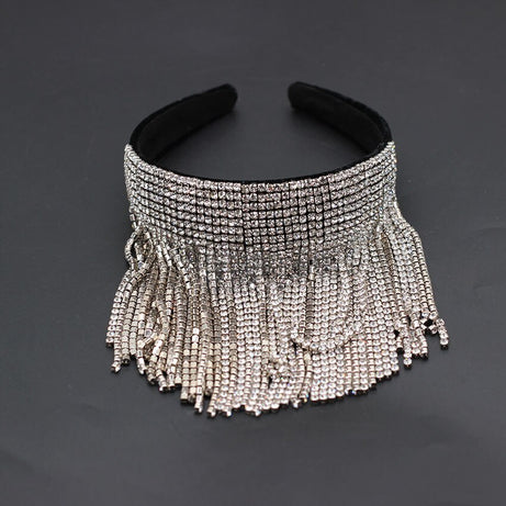 Bridal Tassel Diamond Pearl Hair Ornament – ShreeBliss