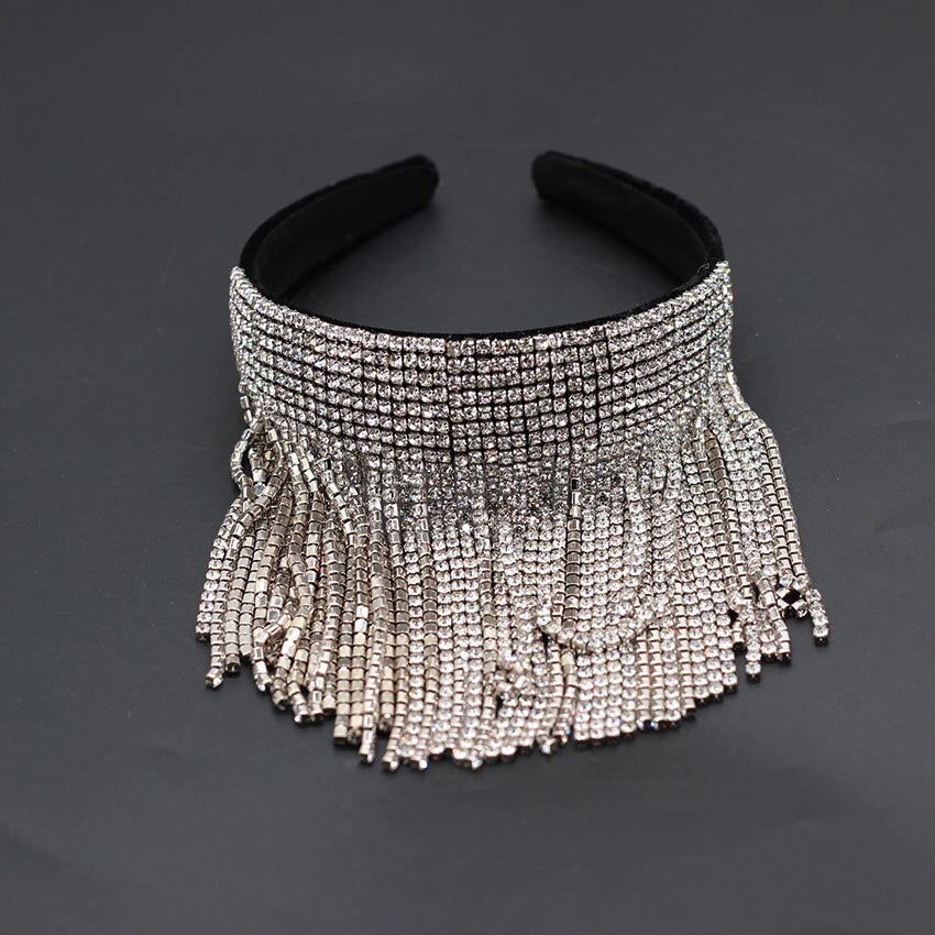 Bridal Tassel Diamond Pearl Hair Ornament – ShreeBliss