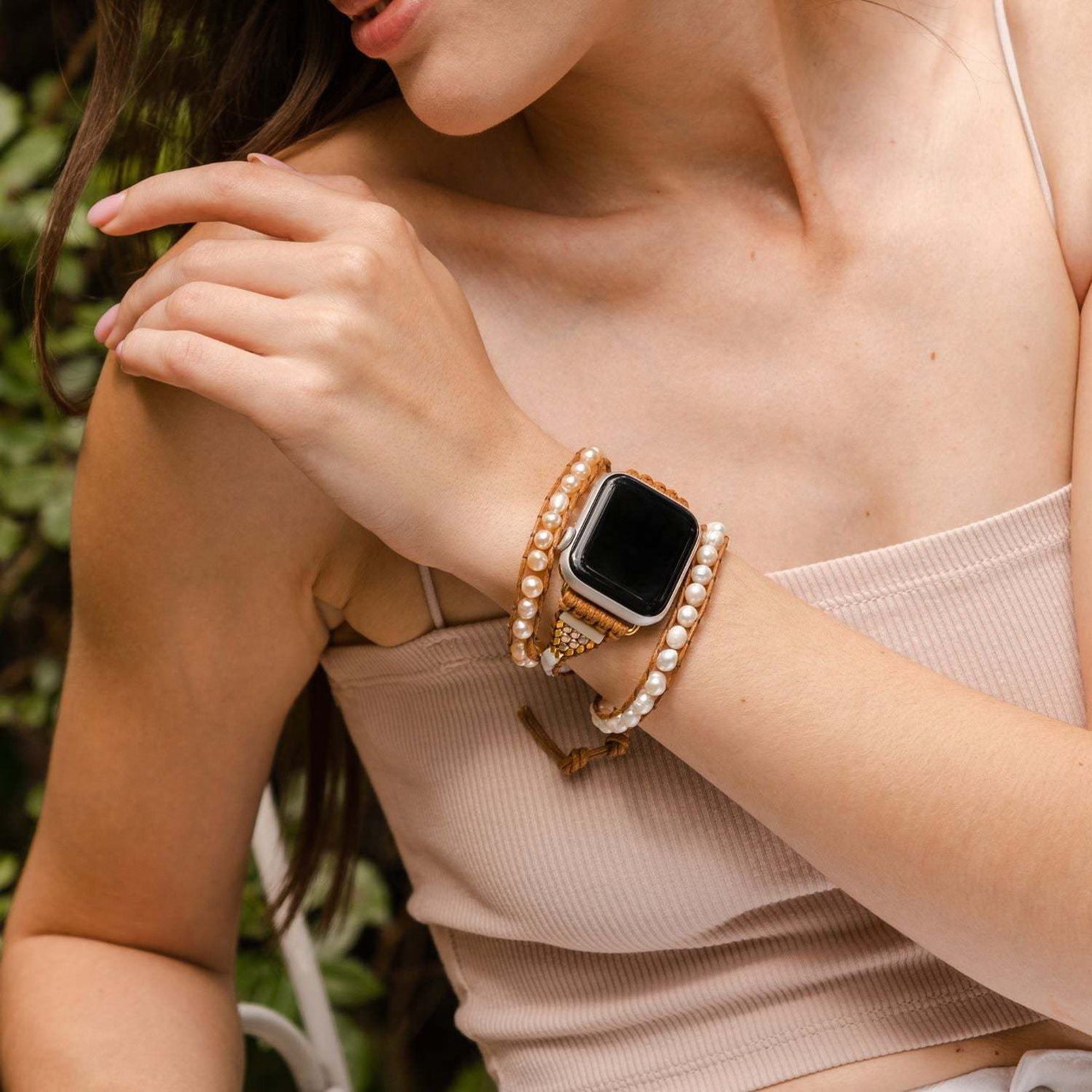 Handmade Pearl Strap for Men & Women - ShreeBliss
