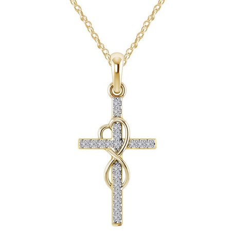 Alloy Eight-Character Cross Pendant Necklace – ShreeBliss