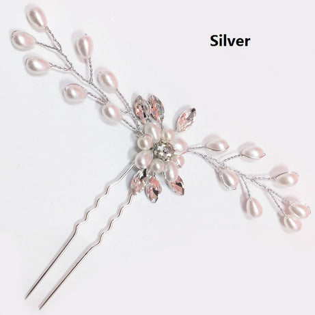Korean Handmade Pearl Crystal Hairpin – ShreeBliss