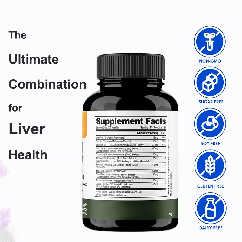 Liver Cleanse Detox Capsules - ShreeBliss