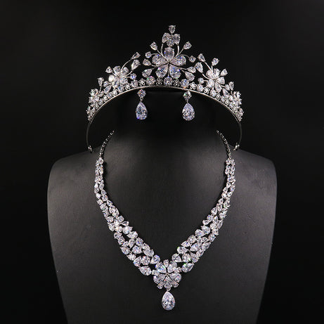 Korean Bridal Crown & Jewelry Set – ShreeBliss