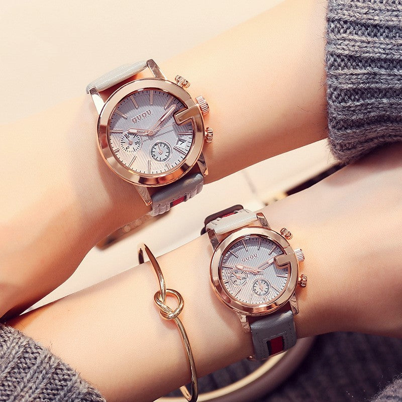 Small Dial Ladies Calendar Belt Watch - ShreeBliss