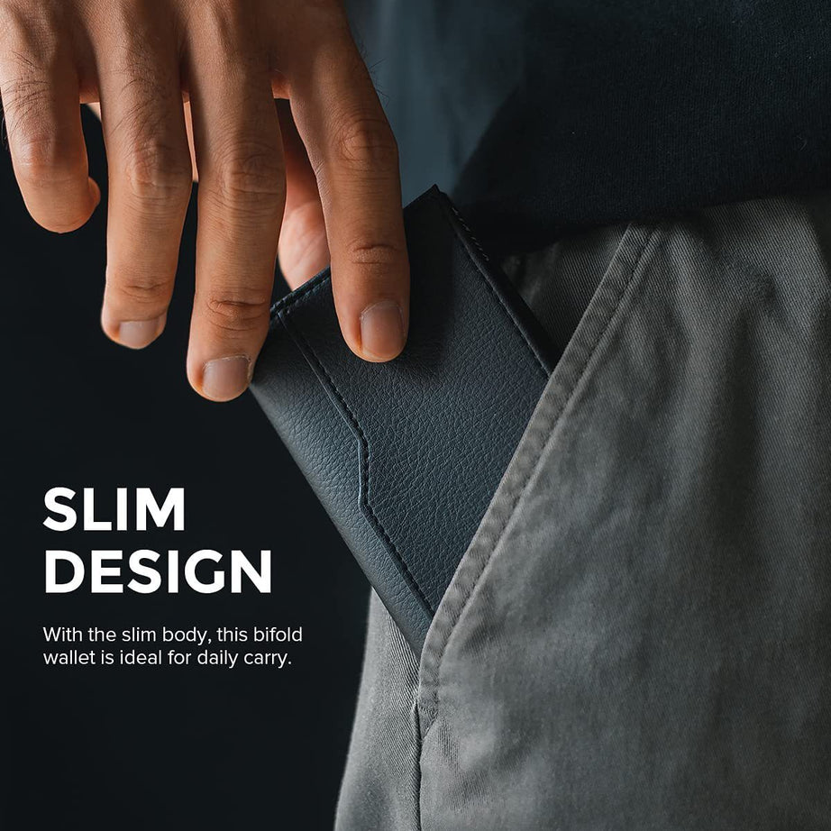 RFID Blocking Leather Credit Card Case with Double ID Window - ShreeBliss