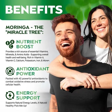 Moringa Capsules for Energy & Immunity - ShreeBliss