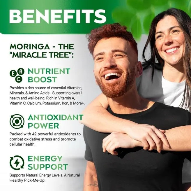 Moringa Capsules for Energy & Immunity - ShreeBliss