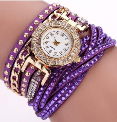 Fashion Ladies Twist Braided Quartz Watch - ShreeBliss