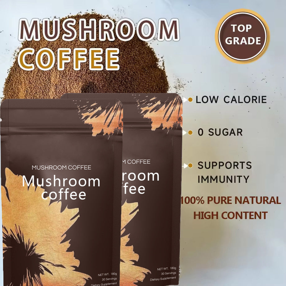 Mushroom Ground Coffee - Natural Energy & Focus Boost - ShreeBliss