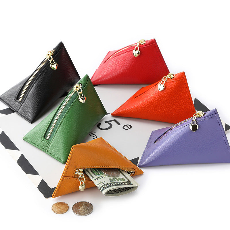 Women’s First Layer Cowhide Mini Coin Purse - ShreeBliss