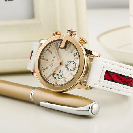 Small Dial Ladies Calendar Belt Watch - ShreeBliss