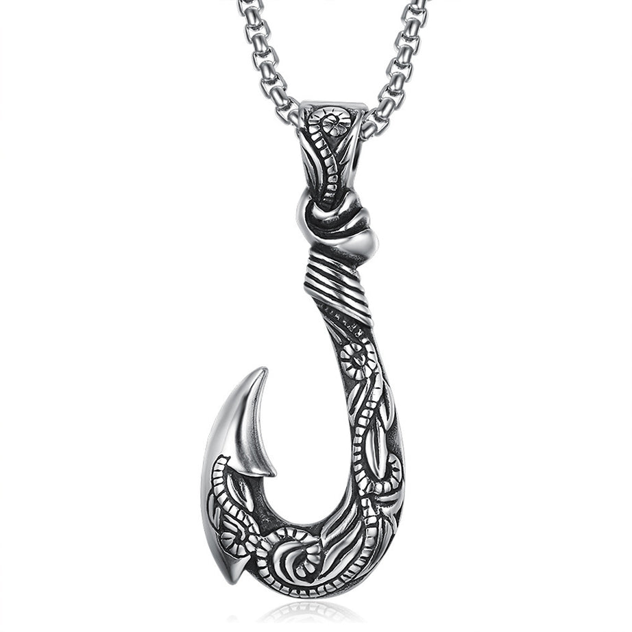 Vintage Ocean Romance Fish Hook Pendant – ShreeBliss