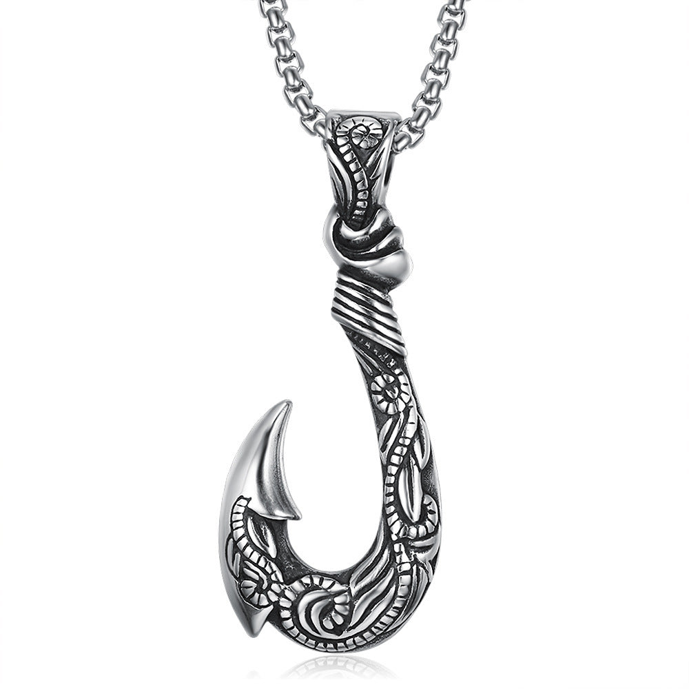 Vintage Ocean Romance Fish Hook Pendant – ShreeBliss