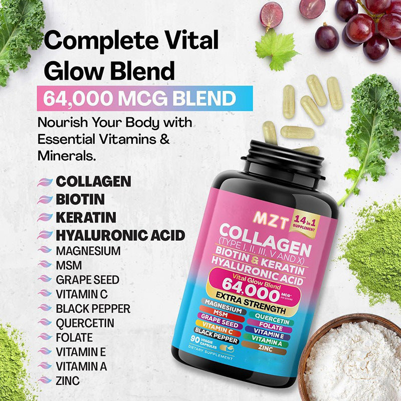 Collagen Capsules - Skin & Beauty Supplements - ShreeBliss