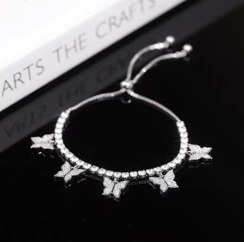 Multi Butterfly Light Luxury Zircon Bracelet – ShreeBliss