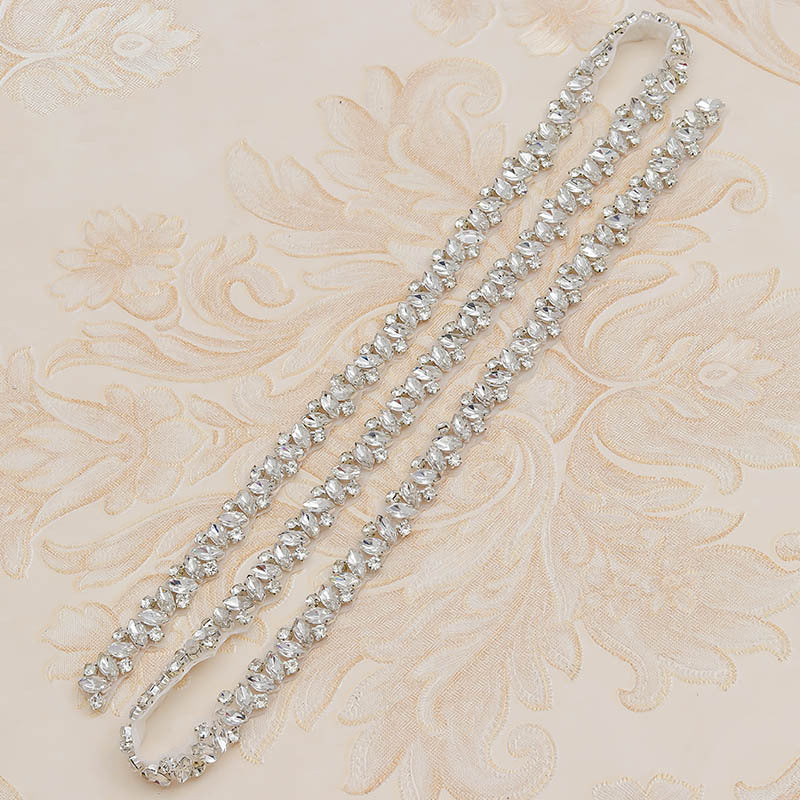 Rhinestone Applique Wedding Waist Jewelry – ShreeBliss