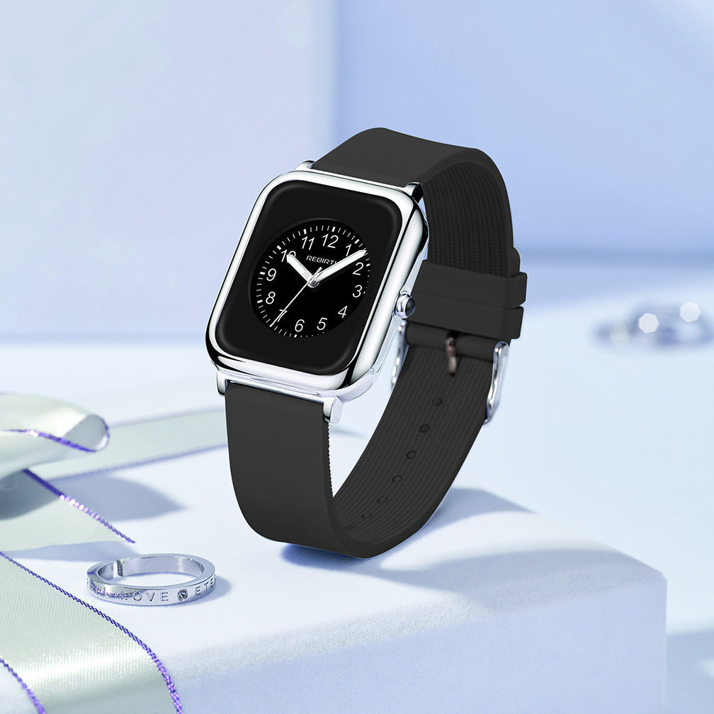 Black Square Waterproof Ladies Watch - ShreeBliss