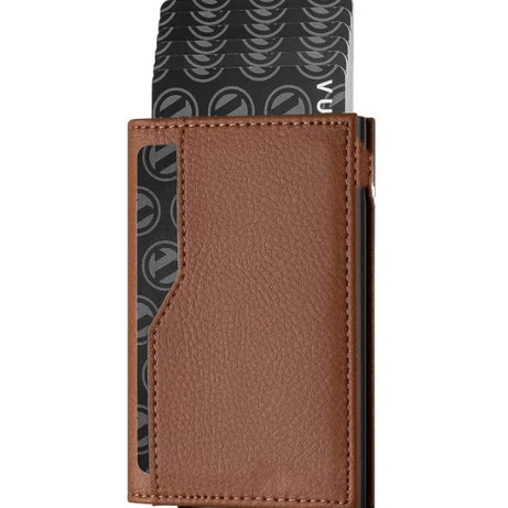 RFID Blocking Leather Credit Card Case with Double ID Window - ShreeBliss